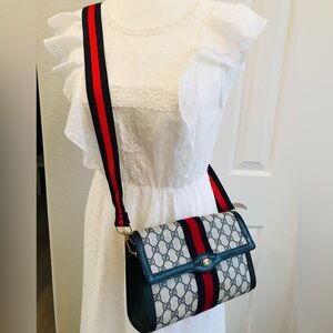 Gucci Clutch Crossbody Shoulder Bag Handbag Ophidia Vintage Bag